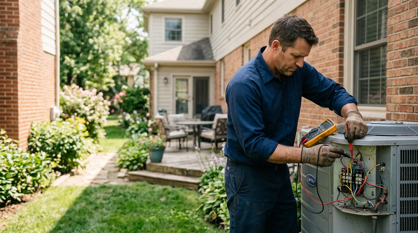 HVAC technician working near Idabel, OK